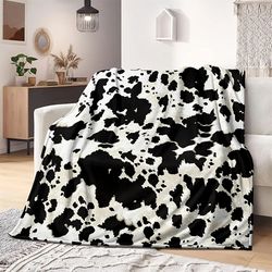 Bedspread Sofa Decorative Camping Picnic Winter Warm Blanket ,Microfiber Little Cow Blanket Super Soft Throw Blankets