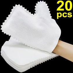 1-20pcs Home Kitchen Cleaning Gloves Dust Fish Scale Cleaner Duster Glove Rags Reusable Household Non-woven Rag Clean To