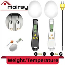 2 in 1 Electronic Kitchen Scale LCD Digital Measuring Food Flour Digital Spoon Coffee Scale Mini Thermometer Kitchen Too