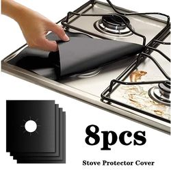 2-8pcs Stove Protector Cover Liner Clean Mat Pad Gas Cooker Cover Washable Stovetop Protector Cover Kitchen Cookware Acc