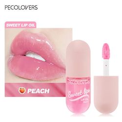 Fruity Moisturizing Lip Gloss Peach Waterproof Glossy Long Lasting Not Sticky Natural Lip Tint Daily Makeup Lip Oil Prim