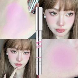 Pink Blush Pencil Facial Cheek Expanding & Shrinking Color Rouge Shadow Pen Cream Blush Sweet Cool Girl Style Korea Make