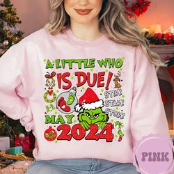 custom grinchmas pregnancy announcement shirt, christmas maternity sweater holiday gender reveal, gift for expecting, gr