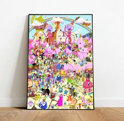Adventure Time Canvas, Canvas Wall Art, Rolled Canvas Print, Canvas Wall Print, TV Show Canvas-1