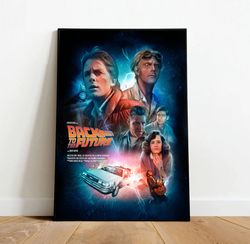 back to the future canvas, canvas wall art, rolled canvas print, canvas wall print, movie canvas