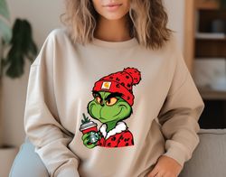 Grinch Boujee Christmas Shirt, Red Bougie Grinch Unisex Shirt, Grinch Boujee Starbucks Shirt, Red Boujee Shirt, Grinch B
