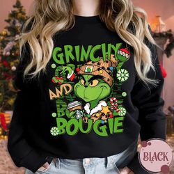grinchy bougie christmas sweatshirt, leopard grinch with coffee christmas sweatshirt, merry grinch leopard hoodie, grinc
