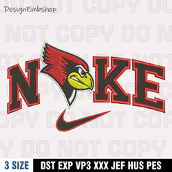 Nike Illinois State Redbirds Embroidery Designs, Nike Embroidery Files, Machine Embroidery Pattern