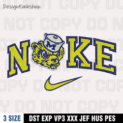 Nike Michigan Wolverines Embroidery Designs, Nike Embroidery Files, Machine Embroidery Pattern