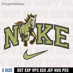 Nike Cal Poly Mustangs Embroidery Designs, Nike Embroidery Files, Machine Embroidery Pattern
