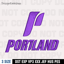 Portland Pilots Embroidery Designs, NFL Embroidery Files, Machine Embroidery Pattern