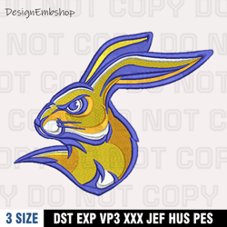South Dakota State Mascot Embroidery Designs, NFL Embroidery Files, Machine Embroidery Pattern