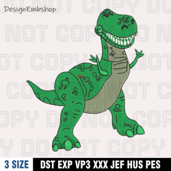 Rex Toy Story Cartoon Embroidery Design,Cartoon Embroidery Files, Machine Embroidery Pattern