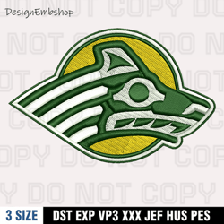 Alaska Anchorage Seawolves Logos Embroidery Design File, Ncaa Teams Embroidery Design, Machine Embroidery Pattern