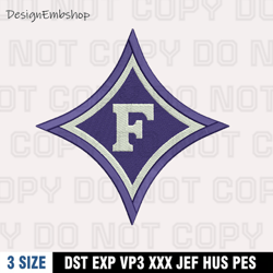 Furman Paladins Logo Embroidery Design Files, Men's Basketball Teams Embroidery Design, Machine Embroidery Pattern