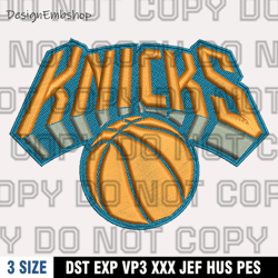 Logo New York Knicks Embroidery Design Files, NBA Teams Embroidery Design, Digital File