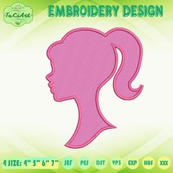 Barbie Logo Embroidery Design, Come On Barbie Embroidery, Lets Go Party Embroidery, Machine Embroidery Designs, Instant Download