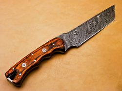 Custom Hand Made Damascus Steel Bowie Knife,