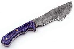 Custom Hand Forged Damascus Steel Hunting Knife,Fixed Blade Knife,