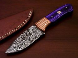 Fantstic Custom Hand Made Damascus Steel Full Tang Knife,