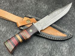 Superb Custom hand Made Damascus steel Hunting Knife Survival Knife Bowie Knife,