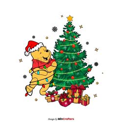 Winnie The Pooh Christmas Tree PNG