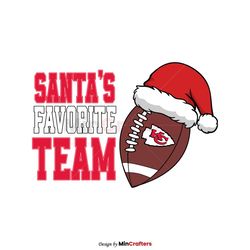 Santas Favorite Team Kansas City Chiefs SVG