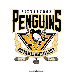 Pittsburgh Penguins Hockey 1967 SVG