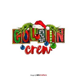 Retro Cousin Crew Grinch Hand PNG