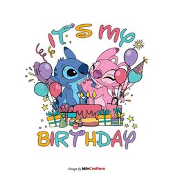 Its My Birthday Lilo And Stitch SVG