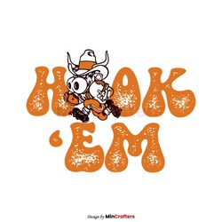 Texas Longhorns Funny Hook Em SVG