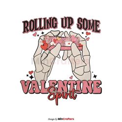 Rolling Up Some Valentine Spirit PNG