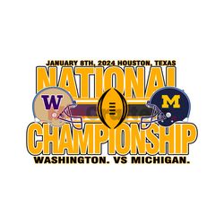 Washington Vs Michigan National Championship SVG