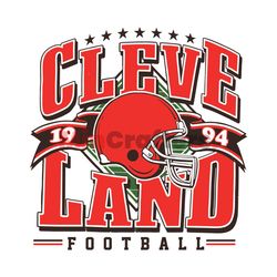 Retro Cleveland Football 1994 SVG