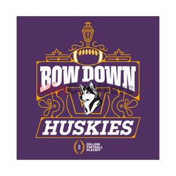 Washington Huskies Bow Down Football SVG