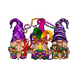 Mardi Gras Gnome Funny Festival PNG