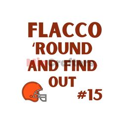 Flacco Round And Find Out Helmet SVG