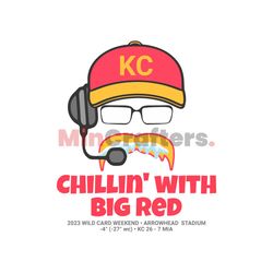 Chillin With Big Red Wild Card Weekend SVG