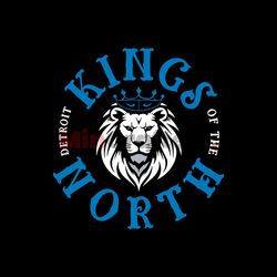 Detroit King Of The North Lions Football Svg Digital Download