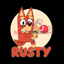 Funny Rusty Bluey Sport PNG