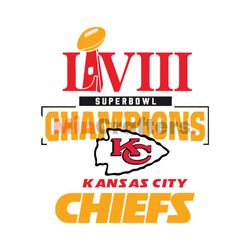 LVIII Super Bowl Champions Kansas City SVG