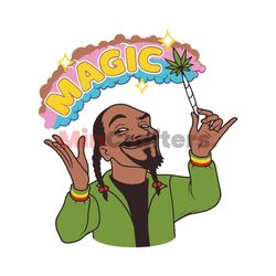 Funny Snoop Dogg Magic SVG