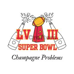 Super Bowl LVIII Champagne Problems SVG