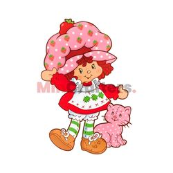 Strawberry Shortcake Cartoon 80s PNG