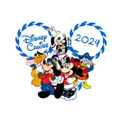 Mickey And Friends Disney Cruise 2024 PNG