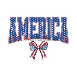 America 4th Of July Bow USA Flag PNG