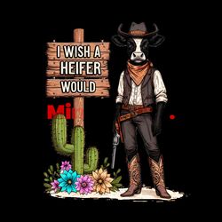 Funny Cow Western Sublimation Design