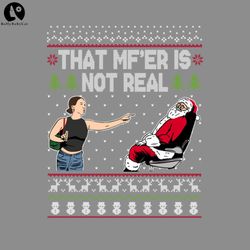 that mf is not real santa on chair ugly christmas sweaterugly christmas sweater png