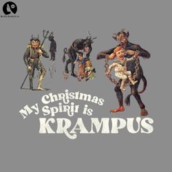 My Christmas Spirit is Krampusugly christmas sweater PNG