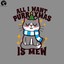 Christmas Song Inspired Cute Kawaii Cat Loversugly christmas sweater PNG